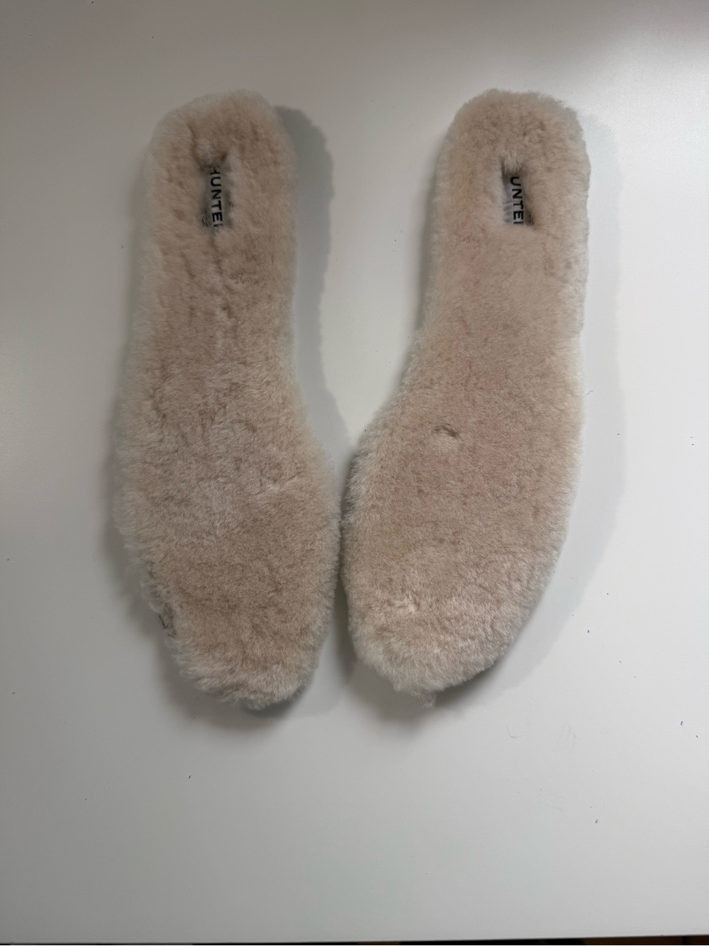 Hunter Luxury Shearling Insoles Cream‎ Wool Sheepskin Rain Boot Liners Size 10